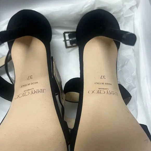 Jimmy choo Lottie Osue 028 black sandal size 37 - Picture 4 of 9